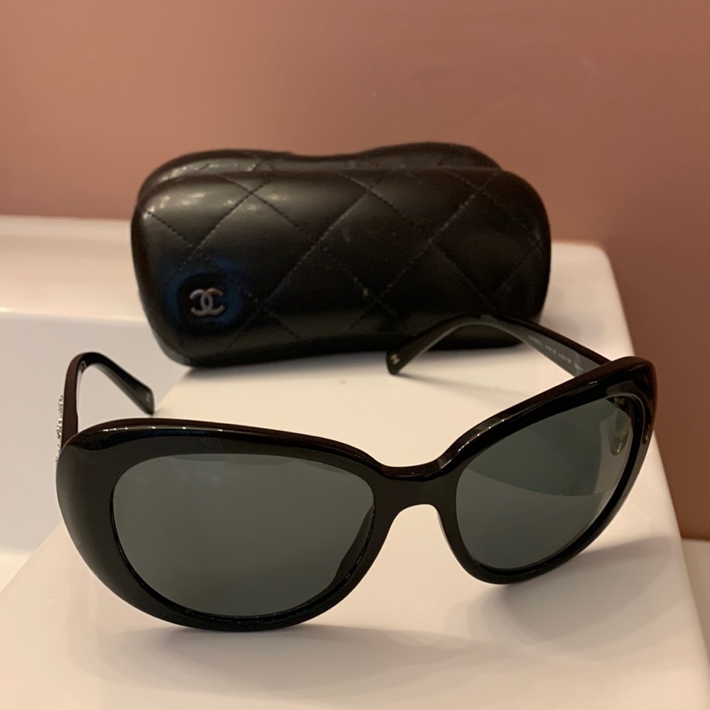 Chanel sunglasses with Swarovsky crystals.